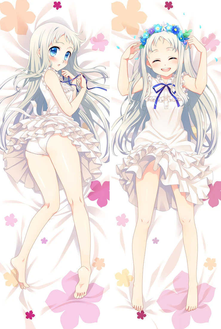 Наволочка с аниме персонажами Anohana сексуальная девушка Honma Meiko Menma otaku Dakimakura