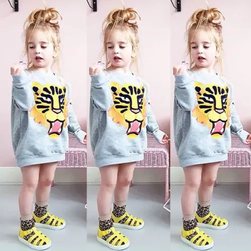 2018 Autumn Winter Newborn Kids Baby Boys Girls Cartoon Animal Long Sleeve Tops T-shirt Tees Blouse Casual Cotton Clothes | Мать и