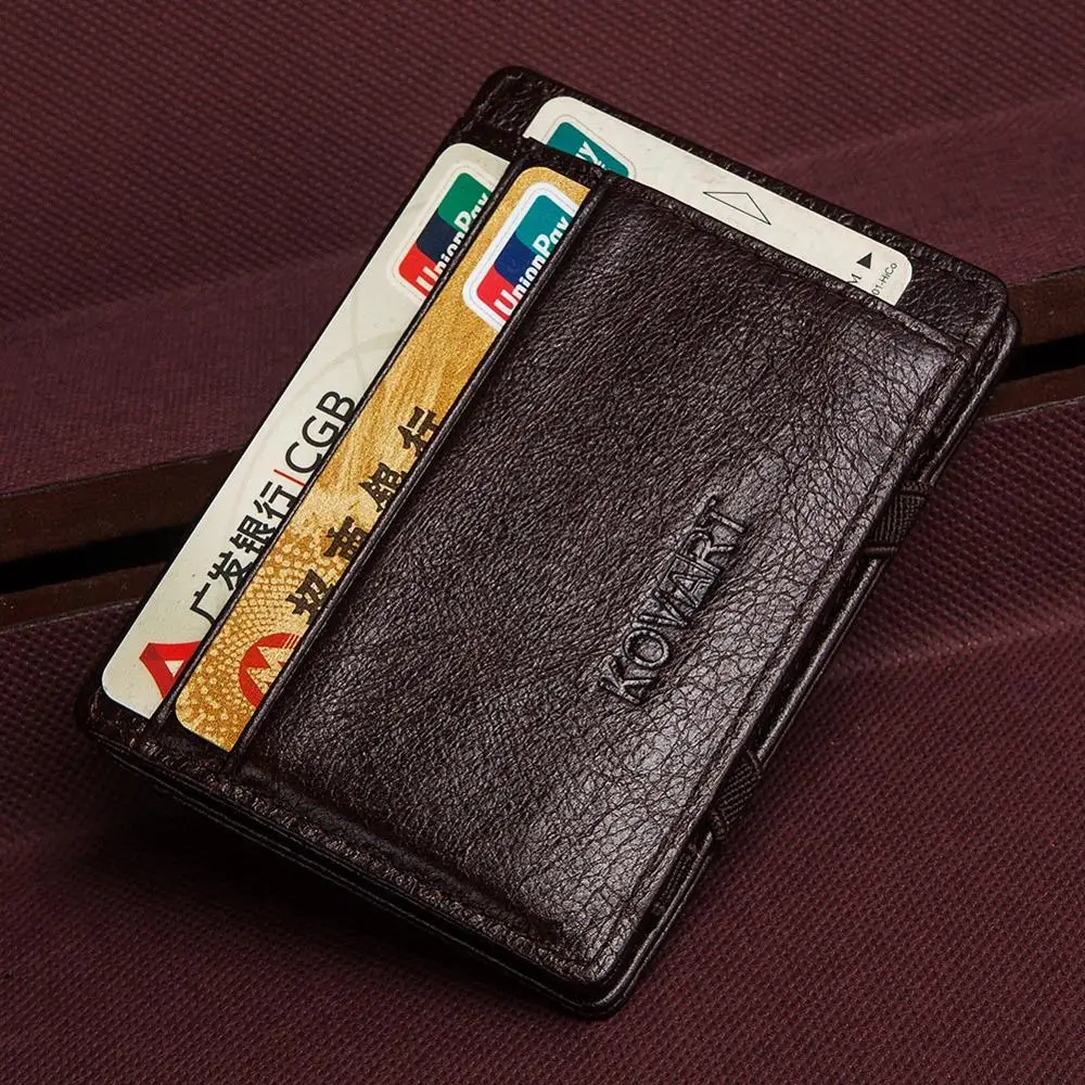 RFID модный мужской простой кошелек из натуральной кожи клатч держатель для карт
