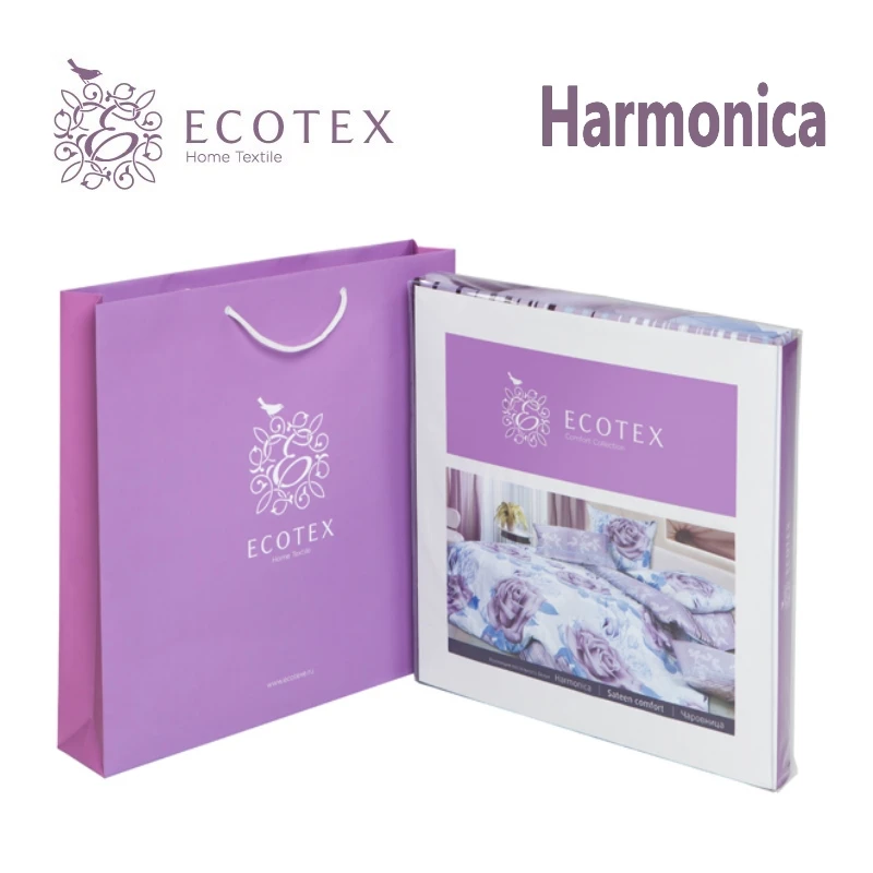 Комплект постельного белья Ecotex Марлен 100% хлопок | Дом и сад