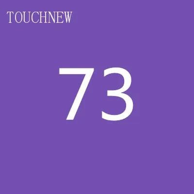 TOUCHNEW на заказ, одноцветные эскизные маркеры на спиртовой основе, двойная головка, кисть, маркеры, ручка для рисования, манга, товары для рукоделия, маркеры - Цвет: 73