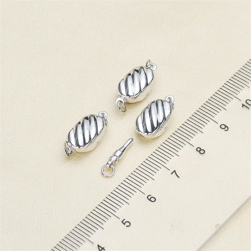 

Clasps For Jewelry Making Fastening Accessories 925 silver plating Cubic Zirconia Clasps For DIY Pearls Necklace Bracelet Clasp