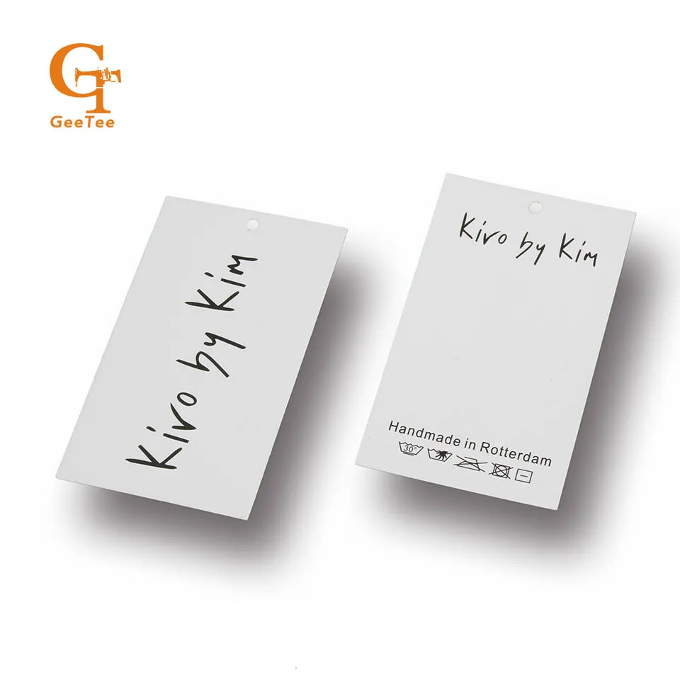 Пользовательский магазин одежды бренд печатающая бумажная подвесная бирка