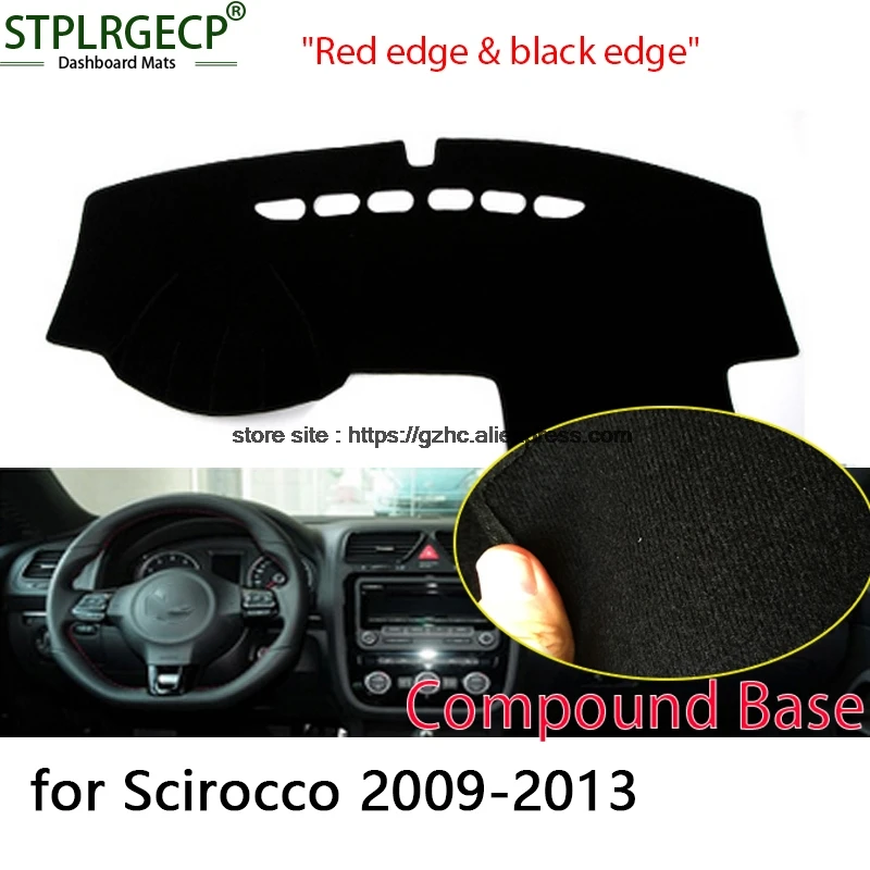 

StplrgeCP для volkswagen Scirocco двухслойная крышка приборной панели автомобиля Избегайте освещения Pad Инструмент платформа приборная панель крышка на...