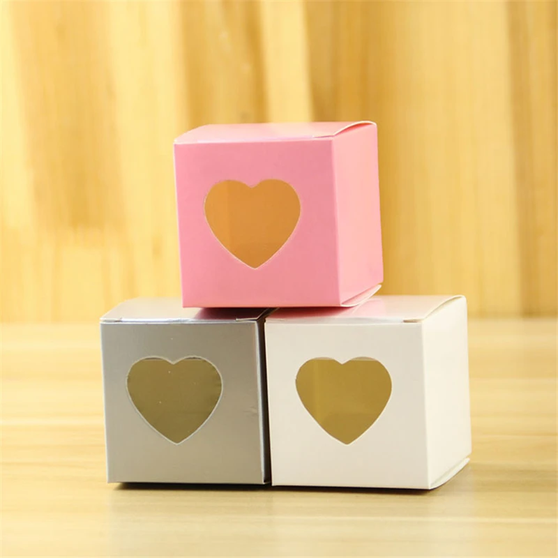 50 шт романтическая коробка конфет сердце для свадебного украшения ПВХ Свадебная