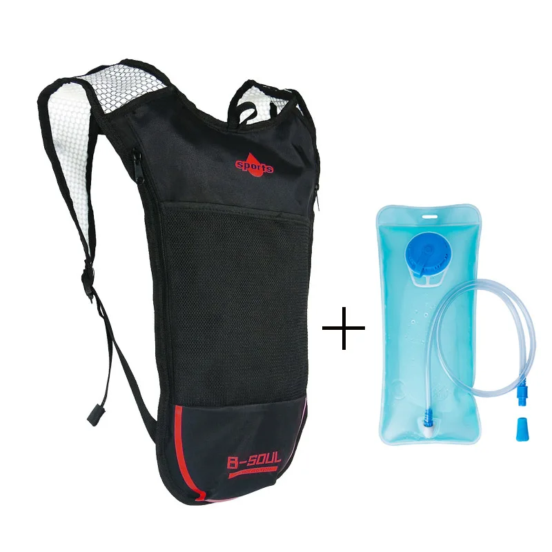 red and 2Lwater bag B-SOUL, портативный гидратационный рюкзак, велосипедная сумка, водонепроницаемая сумка для воды, штурмовой велосипедный рюкзак, походная сумка, велосипедная сумка - Цвет: red and 2Lwater bag