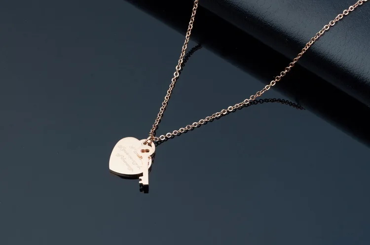 Ожерелье женское из нержавеющей стали розовое золото|womens gifts|necklace womenpendant necklace |