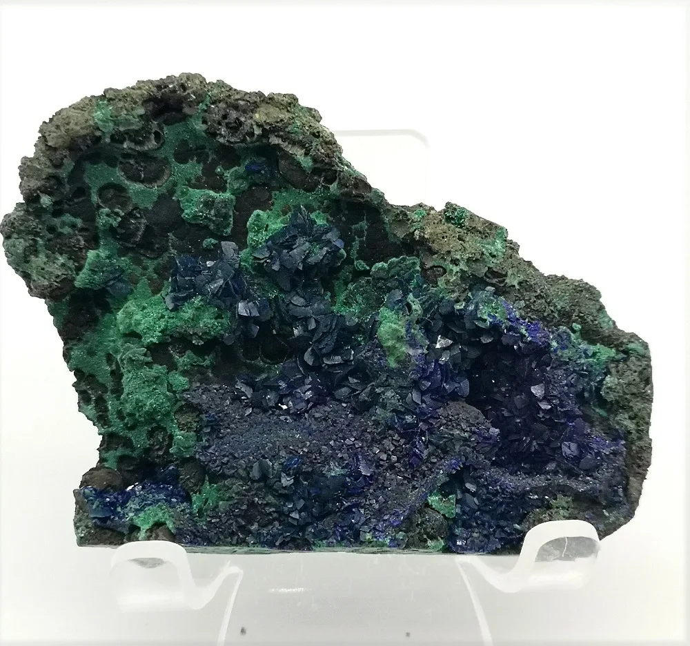 100 г натуральный Азурит и Малахитовый симбиотический минеральный учебный