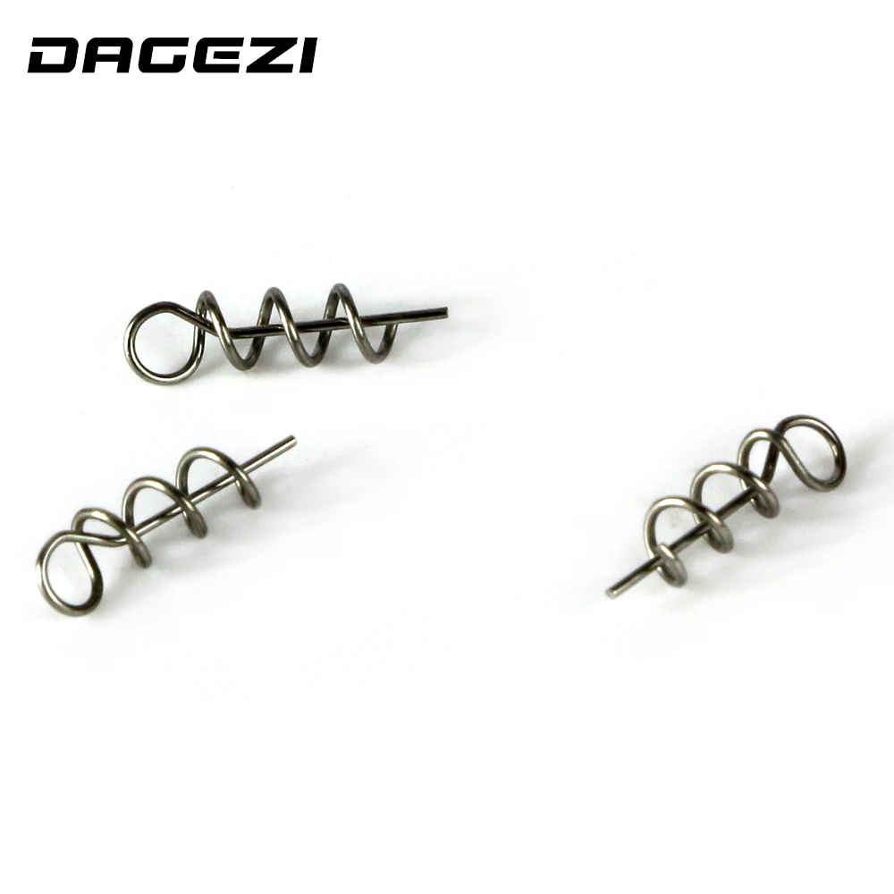 DAGEZI 50 шт./лот Мягкая приманка пружинный замок булавка кренк и соединитель фиксированные булавки защелка