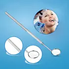 Стоматологический инструмент, 1 шт., ручка из нержавеющей стали, противотуманное зеркало, инструменты для ухода за полостью рта и зубами, усиление зубов