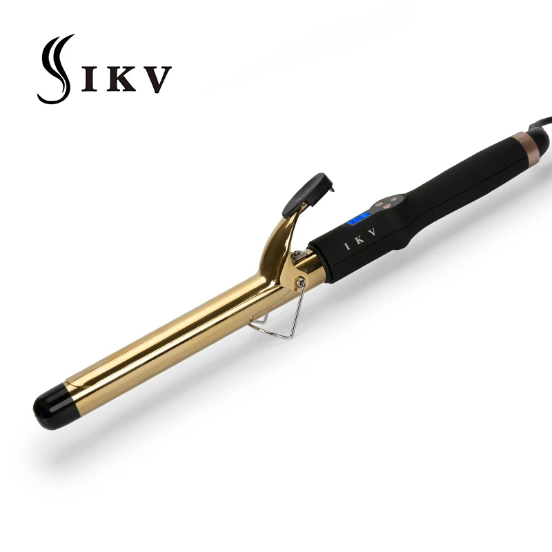 

IKV New Real Electric Professional Lcd Curling Iron gilding Hair Curler Ceramic Roller Curls Wand Waver Fashion Styling Tools
