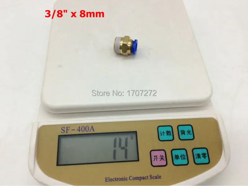 Бесплатная доставка 8 мм трубка Пневматическая прямая быстрая муфта 3/8 &quotрезьба