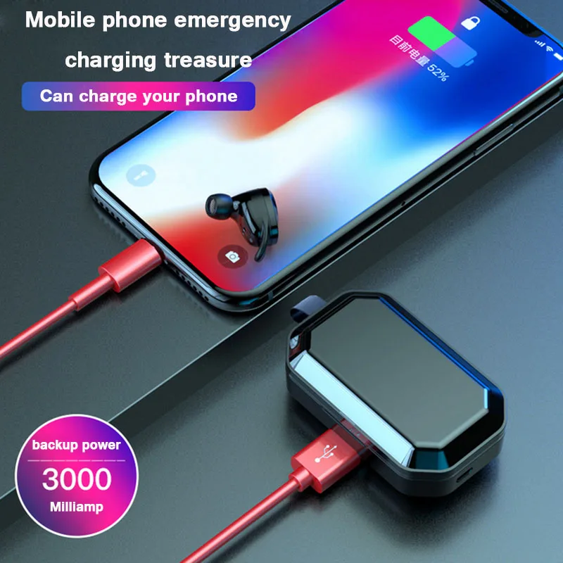 Moloke Bluetooth гарнитура TWS наушники беспроводные стерео с микрофоном и зарядным