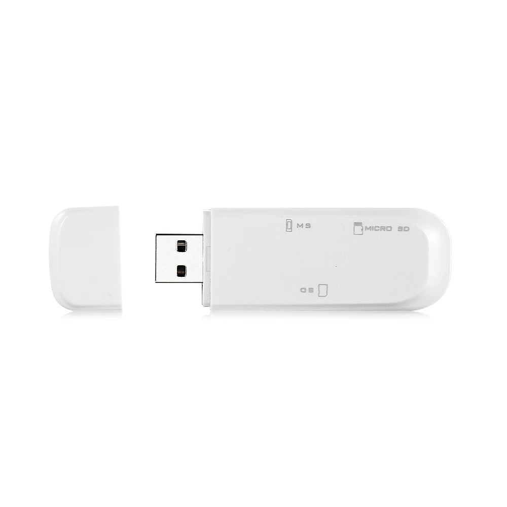 SSK SCRM060 кард ридер USB 2 0 с 3 слотами для карт памяти SD/MS/Micro SD|Картридеры| |