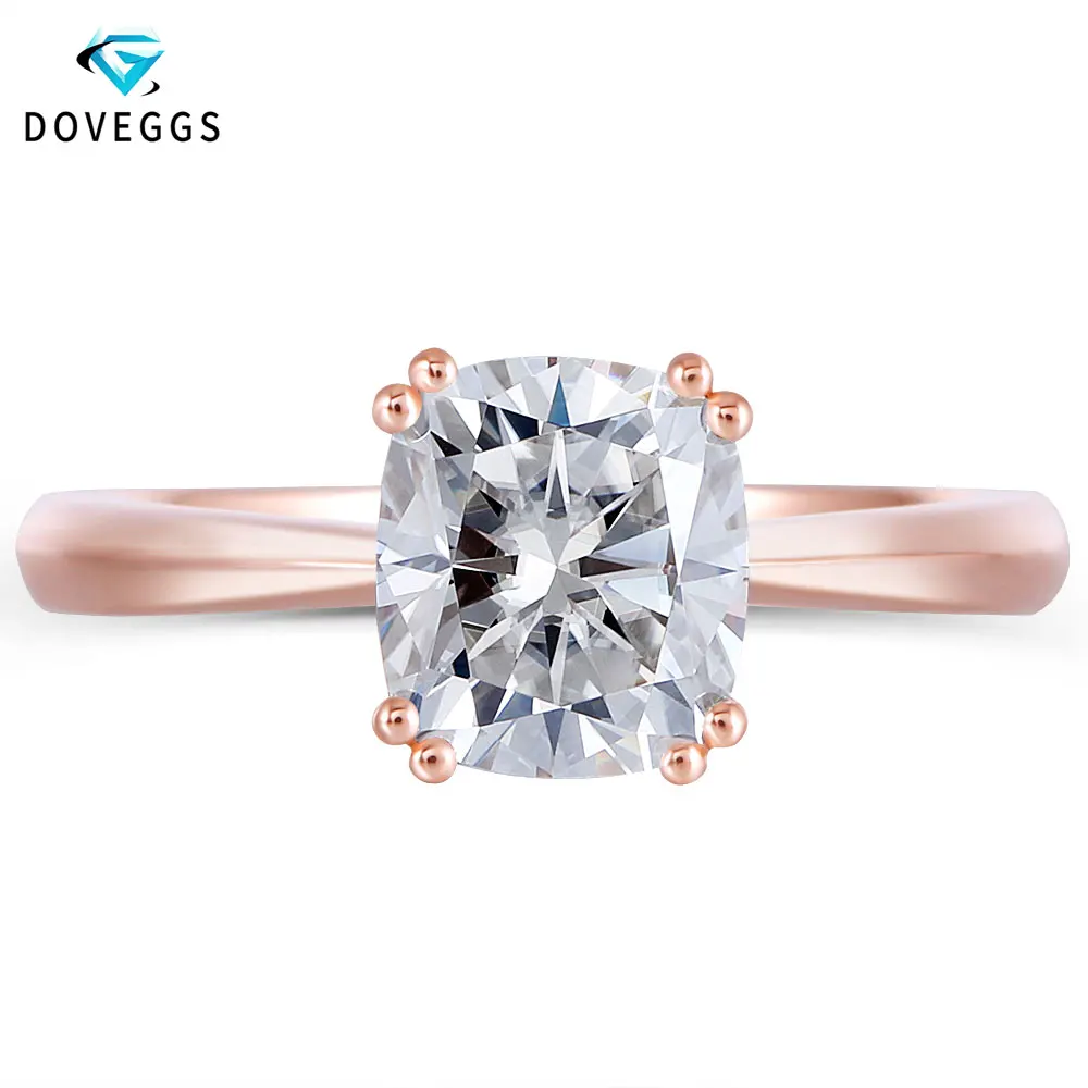 DovEggs элегантные 10K розовое золото 7*8 мм 2 0 карат FG цветные лабораторные созданы