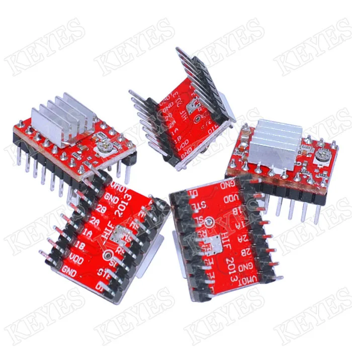 3D принтер Glyduino Reprap шаговый драйвер A4988 модуль шагового двигателя с радиаторами