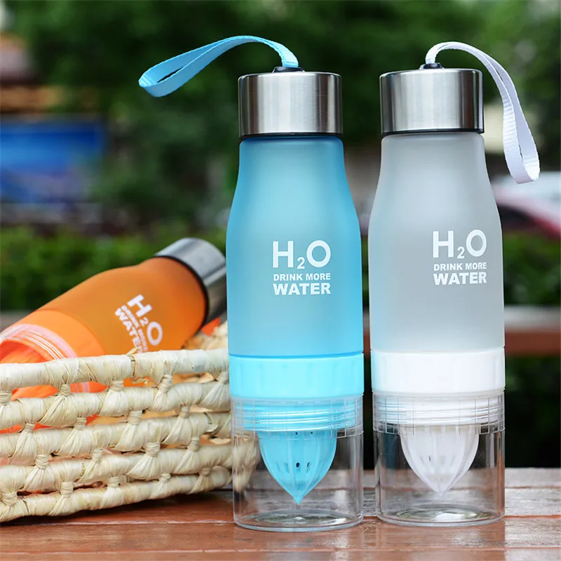 Free Shipping Lemon Water Bottle 650mL Multi Color H2O Drink More Drinking Protein Brief Creative Sports | Дом и сад