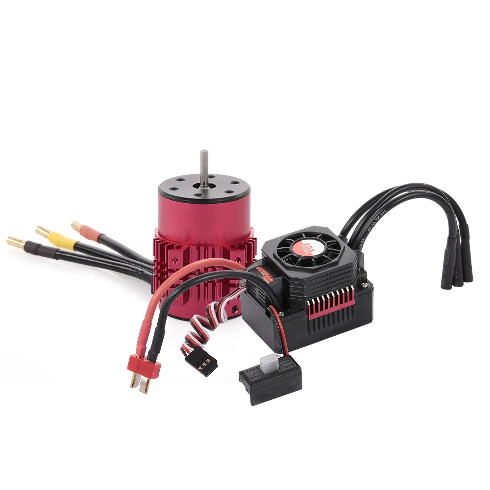 RC части превосходят хобби 3650 3900KV бесщеточный двигатель с теплоотводом и 60A ESC BEC