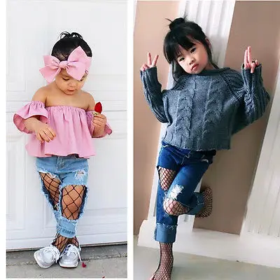 

2020 cute Kids Baby Girl Mesh Fishnet Net Pattern Pantyhose Tights Stockings