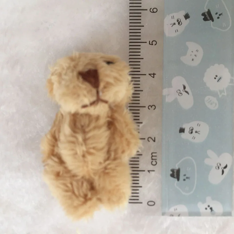100 шт./лот мини плюшевый мишка мягкие плюшевые игрушки маленький Медвежонок см