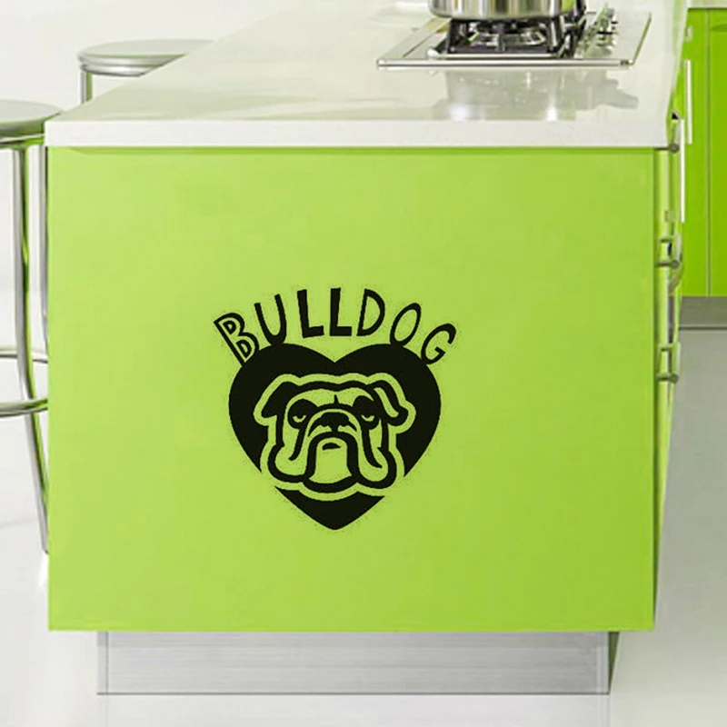 Креативный DIY бульдог собака настенные наклейки гостиная спальня Декор для дома