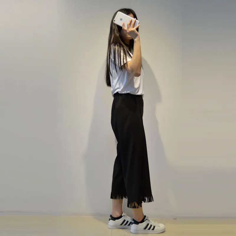 Футболка с круглым вырезом и коротким рукавом модная летняя Стильная белая