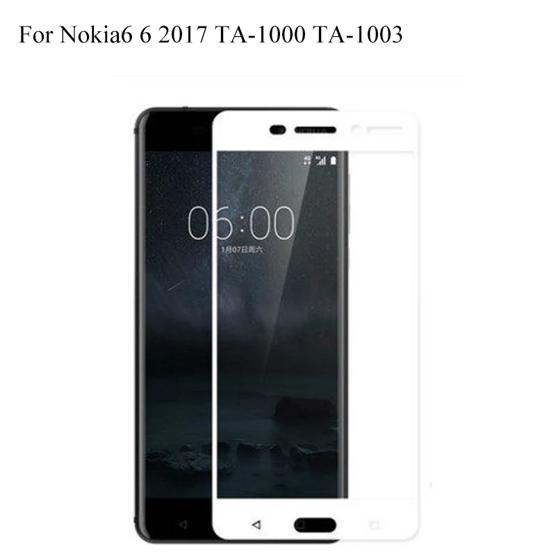 2 шт. закаленное стекло для nokia6 6 2017 TA 1000 1003 полное покрытие 9H Взрывозащищенная