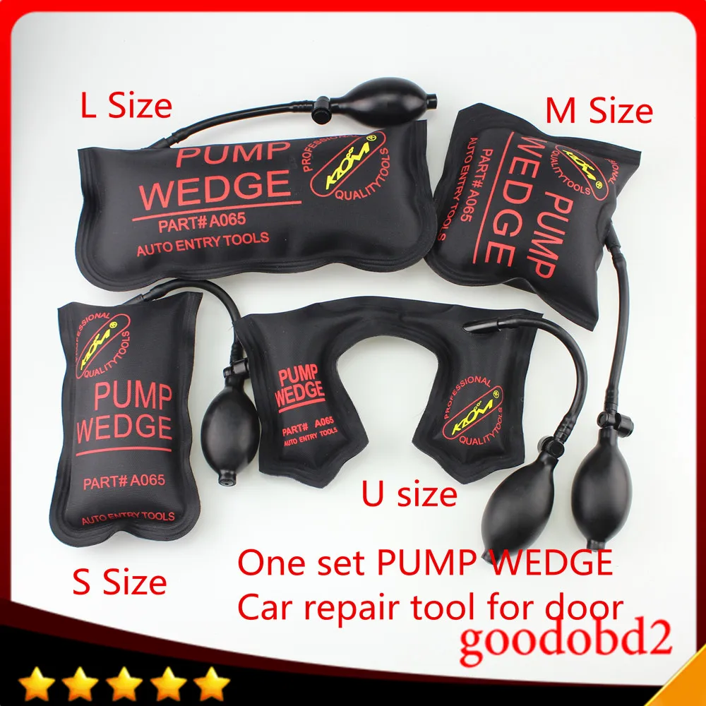 Car repair tools KLOM PUMP WEDGE LOCKSMITH TOOL Auto Air Wedge Airbag Lock Pick Set Open Car Door Lock S M L U size  for XC90 VW