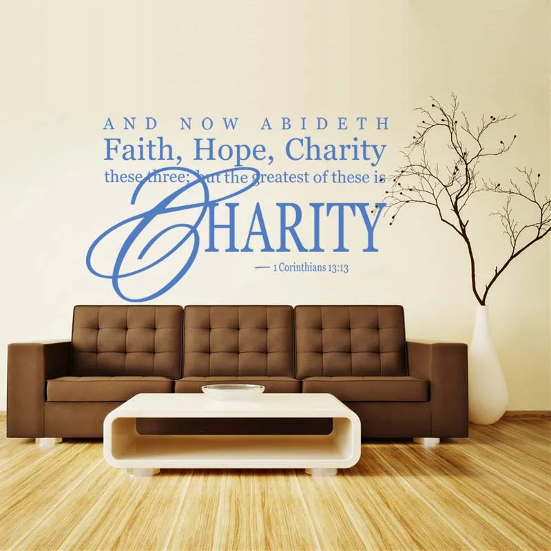 И теперь пребывает вера надежда благотворительность стены Стикеры религиозные