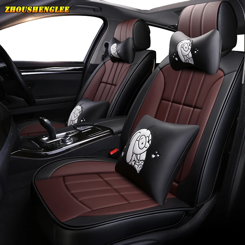 Новые роскошные кожаные чехлы для автомобильных сидений skoda octavia 2 a5 a7 tour fabia 1 3 karoq