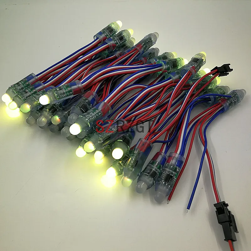 50 шт./Лот 12 мм WS2811 2811 IC RGB светодиодный модуль Водонепроницаемая гирлянда DC5V/12V