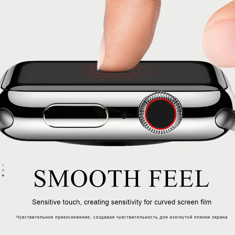 20D изогнутое полное покрытие Защитная стеклянная пленка для Apple Watch1 2 3 4 Защита