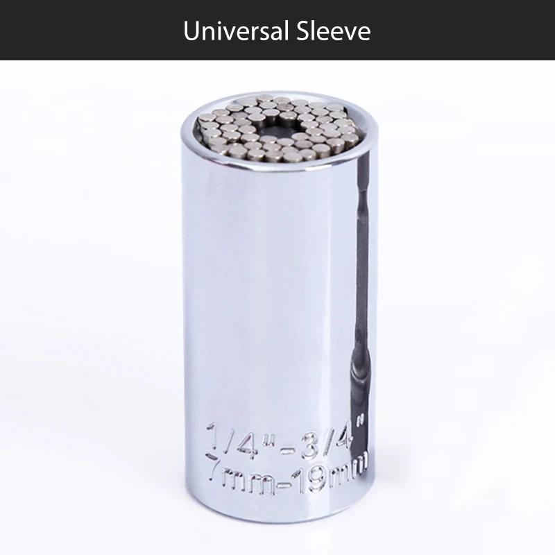 Universal sleeve Универсальный динамометрический ключ-набор головок патрон 7-19 мм Мощность дрель храповая втулка гаечный ключ-ключ магический мульти ручные инструменты - Цвет: Universal sleeve