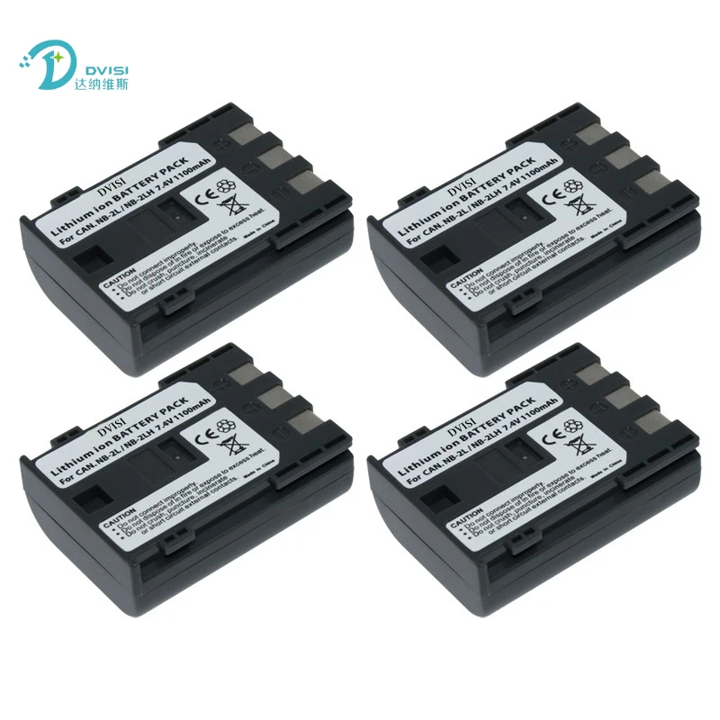 DVISI NB-2L NB 2L 7 4 в 1100 мАч литий-ионный аккумулятор для камеры Canon S30 S40 S45 S50 S60 S70 350D 400D G9 G7