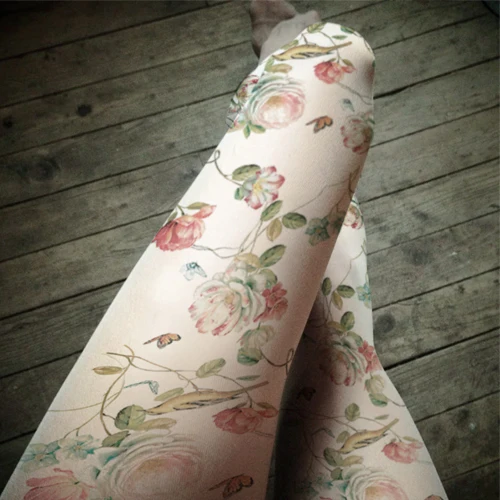 Колготки принцессы Сладкая Лолита сельские ветряные растения Цветочные бусины