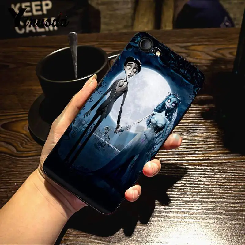Yinuoda Тима Бертона Труп невесты дизайн кожи тонкий чехол для iPhone X 6 7 6s 7plus 8 8Plus 5 XS XR SE11 11pro 11promax - Цвет: 1