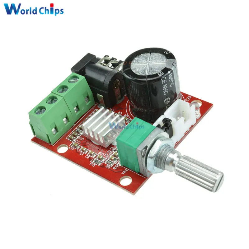 12 В Mini Hi Fi PAM8610 аудио стерео усилитель плата 2X10W двухканальная D Класс умная