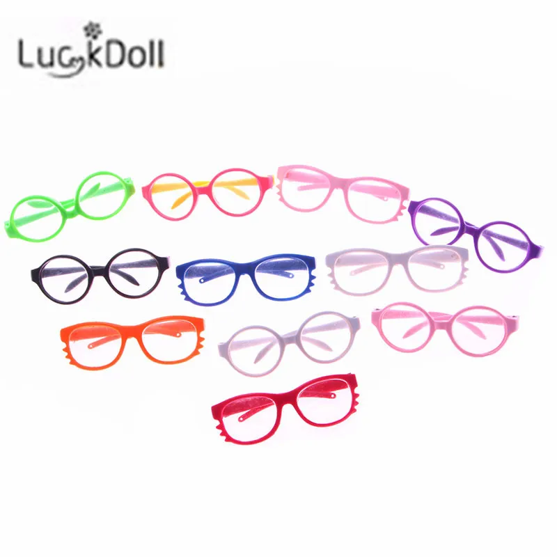 Новые весенне летние солнцезащитные очки Luckdoll 10 цветов аксессуары для кукол 18