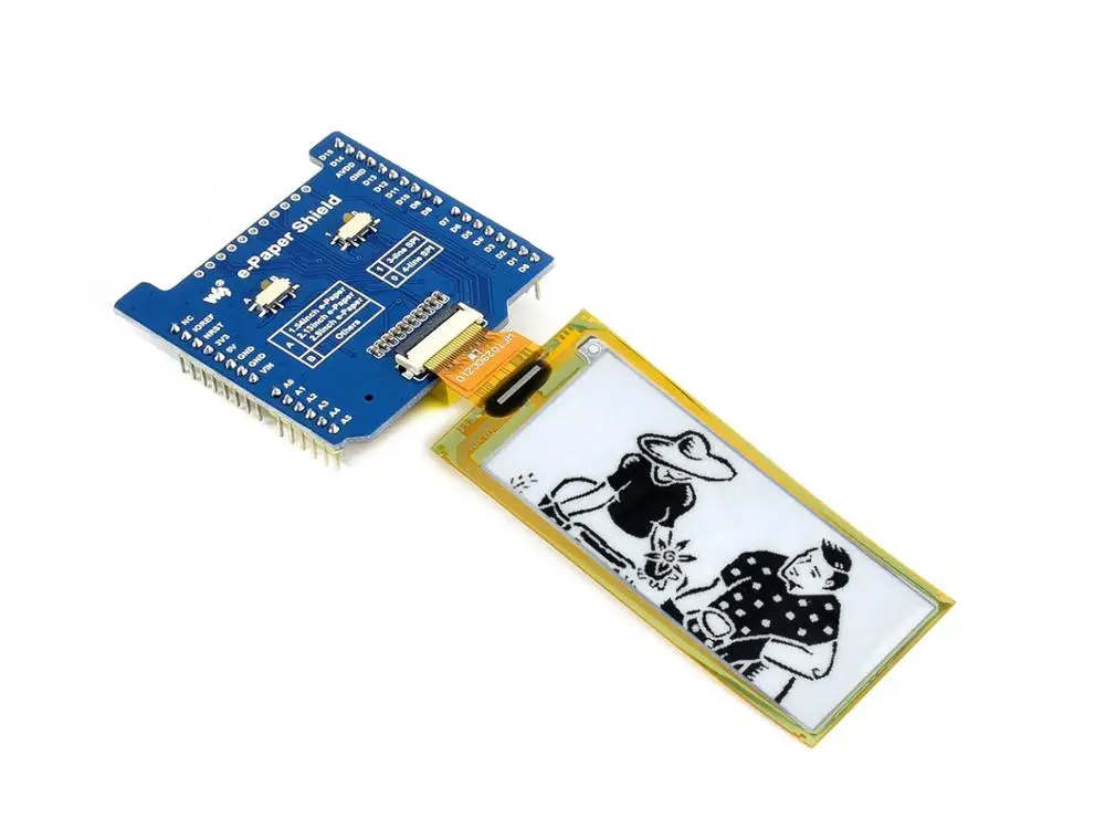 2 9 дюймовая Гибкая шляпа для электронных чернил Waveshare Raspberry Pi|Демонстрационные