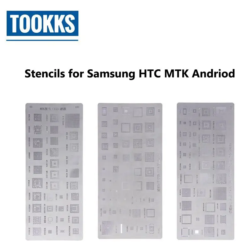 3 шт. универсальные трафареты BGA для Samsung HTC Huawei MTK Android|Сварочные флюсы| |