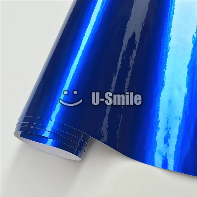 

Best Quality Glossy Blue Candy Car Vinyl Wrap Bubble Free For AUTO Wraps