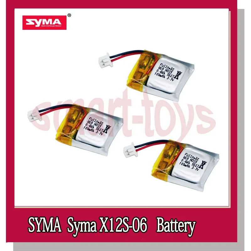 Аккумулятор Syma X12S 3 7 В 100 мАч шт. 06 для квадрокоптера SYMA X12|Детали и аксессуары| |