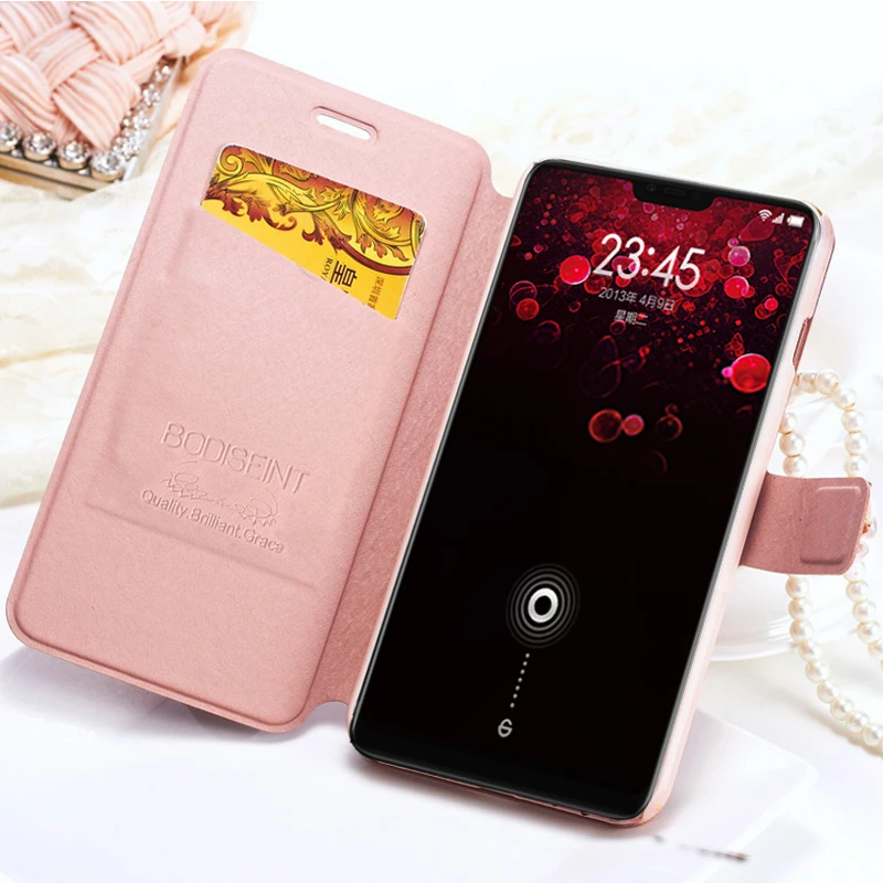 Rzants телефон чехол для OPPO F7 бабочка Магнитная Флип кожаный F7|Чехлы-накладки| |