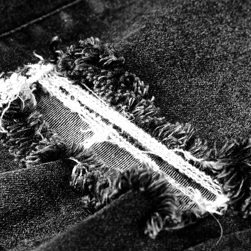 

Punk Rave Daily Fashion Casual Hole Slim-fitting Elastic Women Pants Trousers OPK132