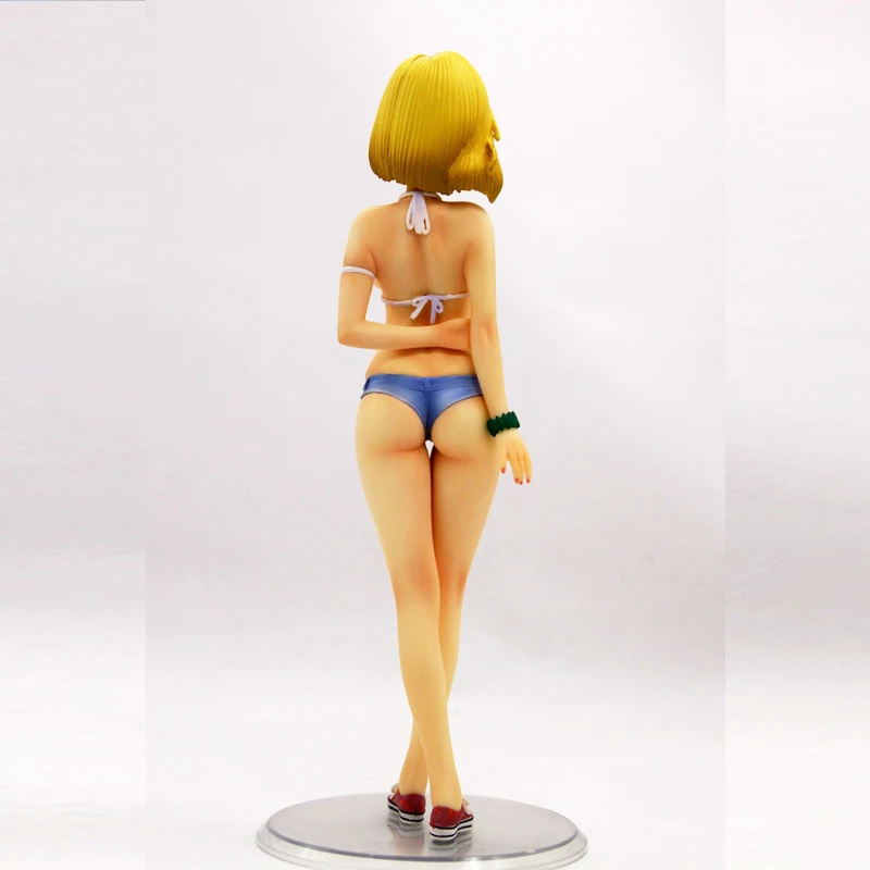 1/6 масштаб Dragon Ball Z Android 18 пляжная одежда стоящая осанка милый Ver. Сексуальная Смола GK Модель Коллекция аниме фигура