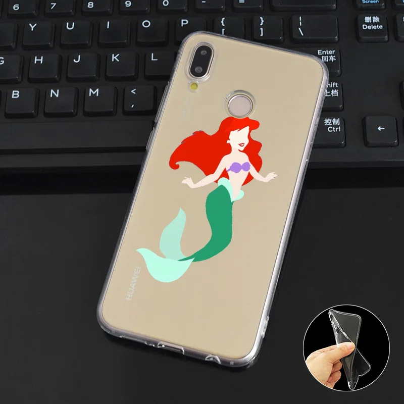 DREAMFOX L066 Mermaid Soft TPU Silicone Case Cover For Huawei Honor 6A 6C 7X 9 10 P20 P30 Lite Pro P Smart 2019 |