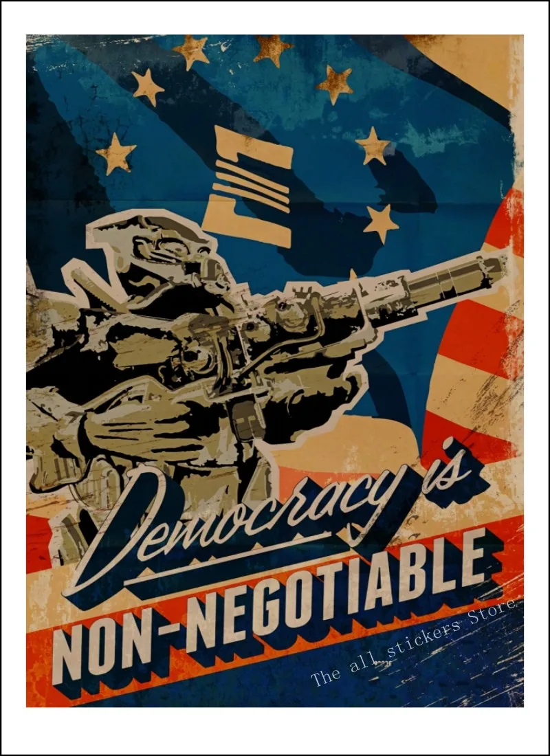 Fallout: Brotherhood of steel, Fallout 76, игровой плакат Fallout 3 4, украшение для дома, игровой плакат из крафт-бумаги/9005 - Цвет: 24