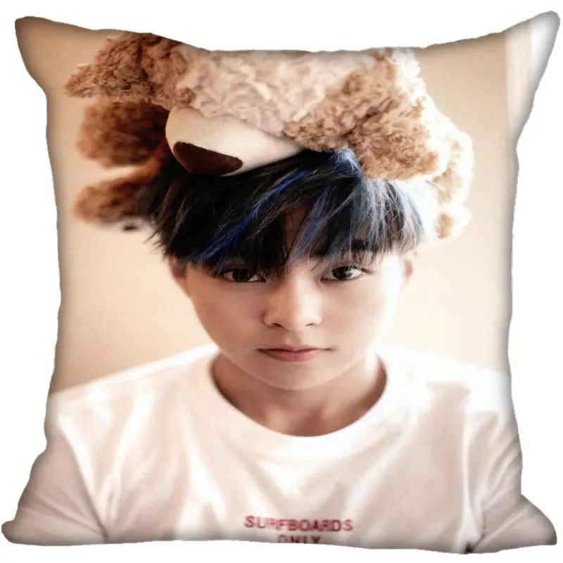 Пользовательские Kpop EXO XIUMIN печатные квадратные шелковые наволочки 40x40 см, 35x35 см одна сторона атласная наволочка индивидуальный логотип - Цвет: 10