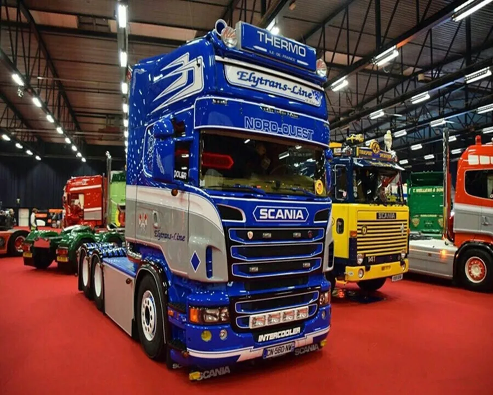 Радиоуправляемый автомобиль Scania грузовик ловушки логотип крыши кузова наклейка