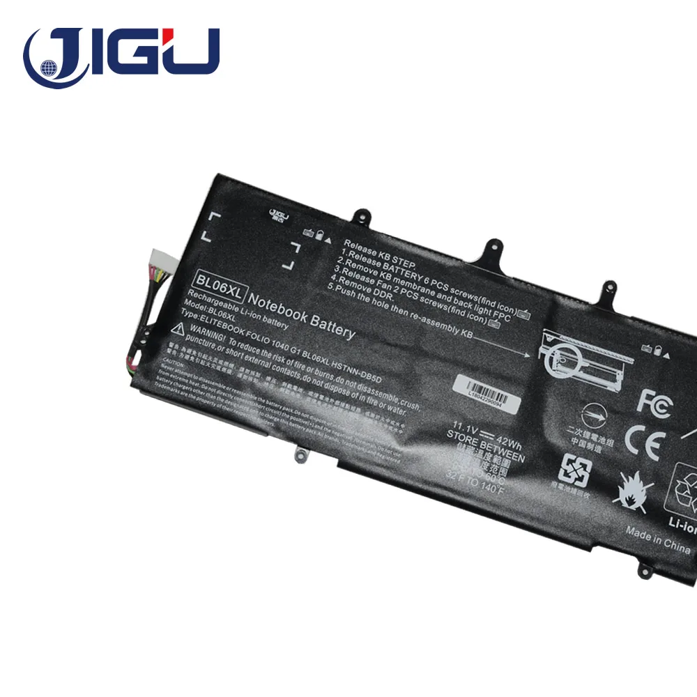 Аккумулятор JIGU для ноутбука с 3 ячейками 722236 171 BL06042XL BL06XL HSTNN DB5D IB5D W02C HP EliteBook Folio 1040 G0